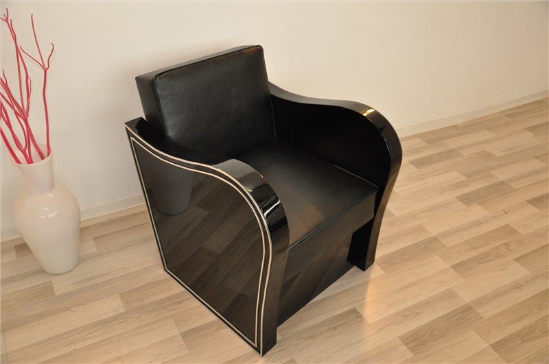 Chromliner Art Deco Stil Sessel