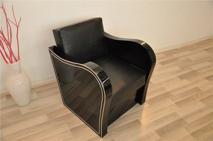 Chromliner Art Deco Stil Sessel