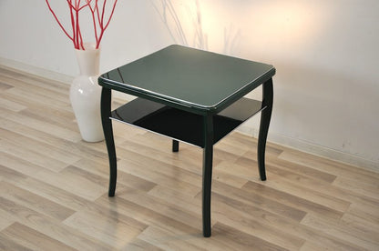 Art-Deco-Beistelltisch in Jaguar Racing Green