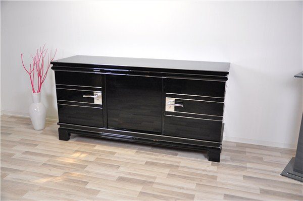 Extragroßer Art Deco Chromliner