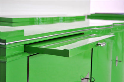 Exklusives und einzigartiges Art Deco Sideboard in Giftgrün