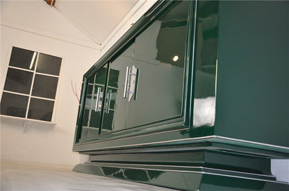 Art Deco Stil Sideboard in Jaguar Racing Green