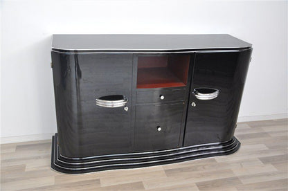 Art Deco Sideboard mit Treppenboden
