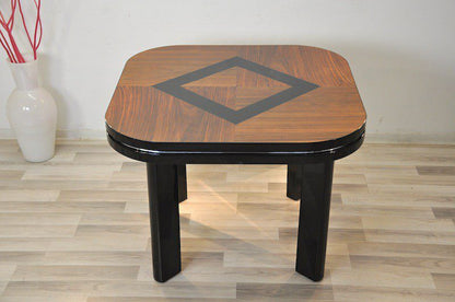 Art Deco Tisch mit einer lackierten Raute