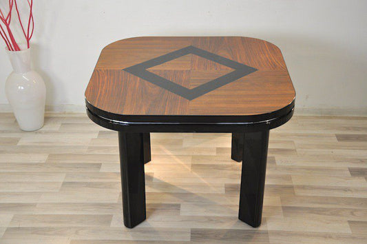 Art Deco Tisch mit einer lackierten Raute