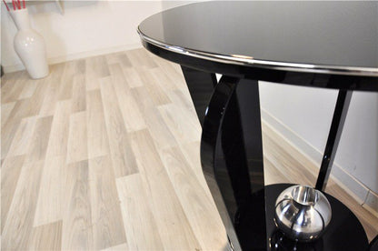 Luxurious Art Deco Sidetable with a Chromeball