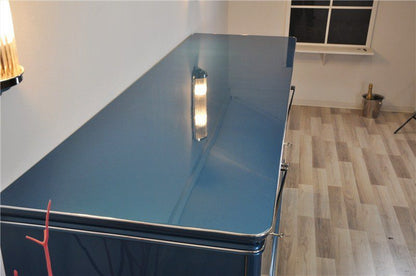 Art Deco Sideboard in Stahlblau