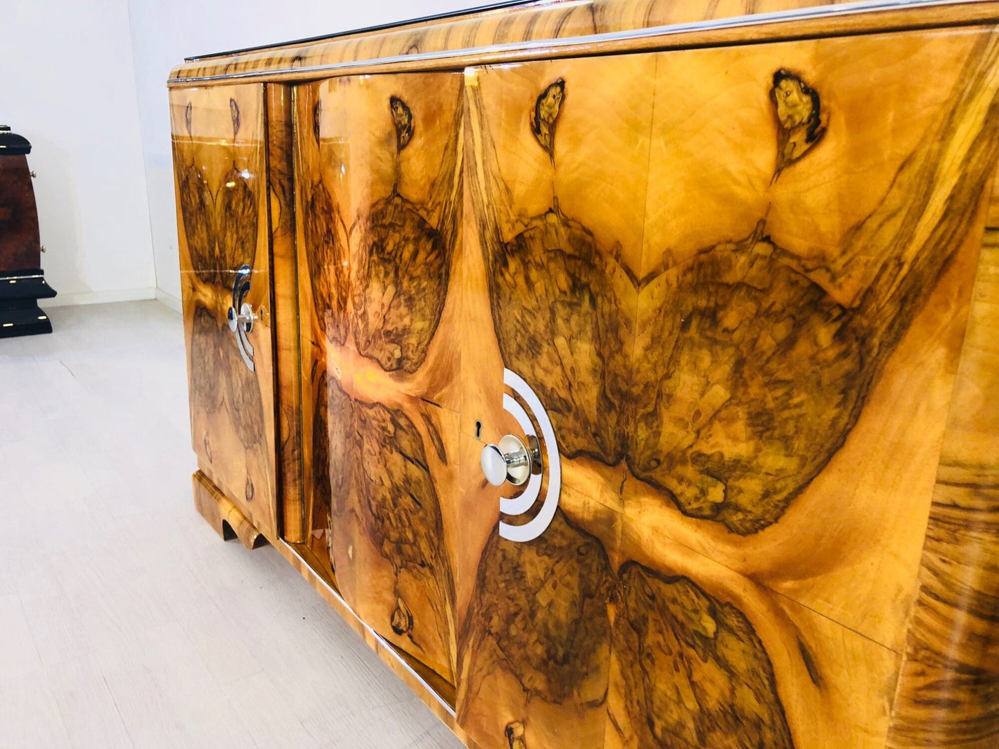 Wurzelholz Art Deco Sideboard aus Frankreich