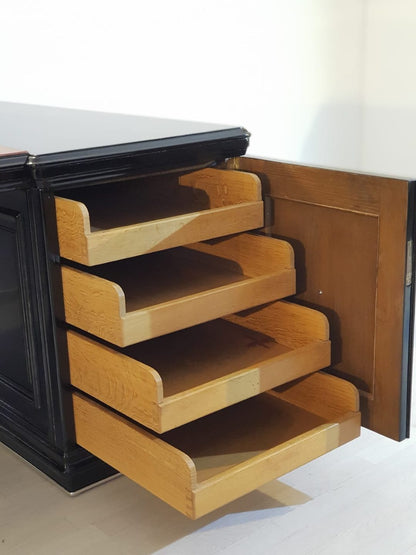 XXL Art Deco Partnerschreibtisch Klavierlack