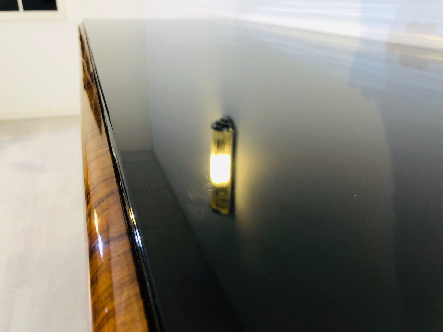 Walnuss und Makassar Art Deco Sideboard aus den 1940er Jahren