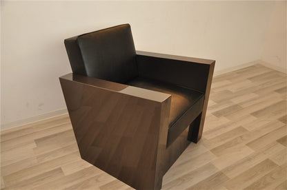 Sessel im Art-déco-Stil in Dunkelsilber