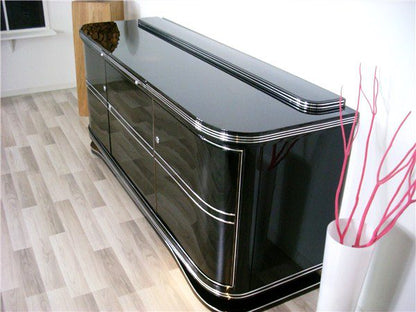 Art Deco Sideboard with Chromelines