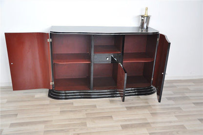 Art Deco Sideboard mit Treppenboden