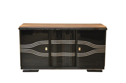 Außergewöhnliches Art Deco Sideboard mit Lederplatte