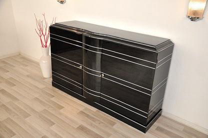 Art Deco Sideboard und Chromliner
