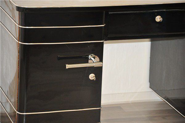Art Deco Chromliner Schreibtisch