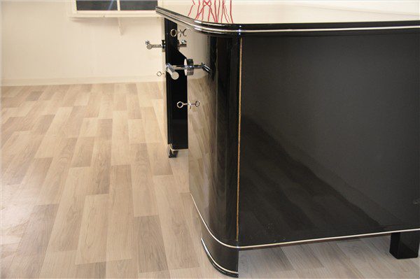 Klavierlack Art Deco Schreibtisch