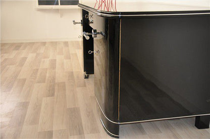 Klavierlack Art Deco Schreibtisch