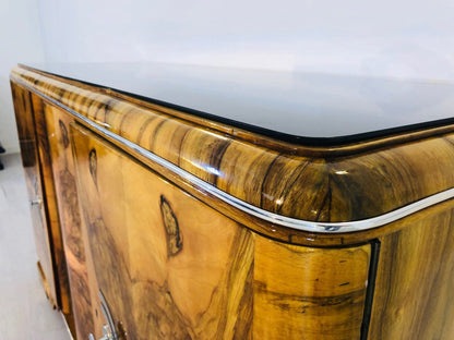Wurzelholz Art Deco Sideboard aus Frankreich