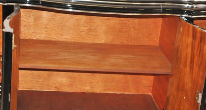 XXL Art Deco Sideboard aus Belgien in Hochglanzschwarz