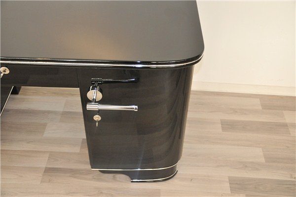 Klavierlack Art Deco Schreibtisch