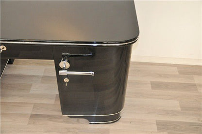 Klavierlack Art Deco Schreibtisch