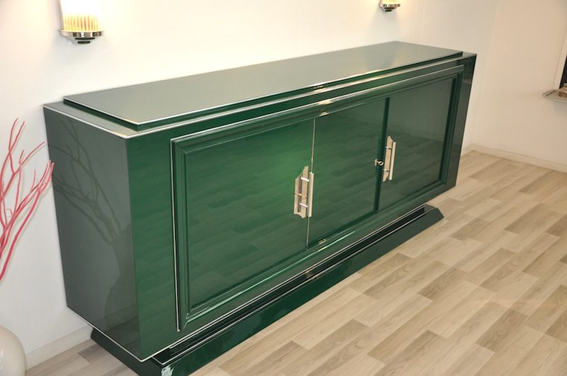 Art Deco Style Sideboard in Jaguar Racing Green