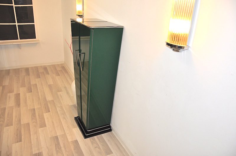 Large Art Deco Style Console, Elien Chopardt, Green Edition