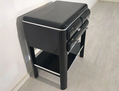 1920er Art Deco Beistelltisch mit Schubläden