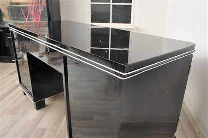 Schmaler Art Deco Schreibtisch