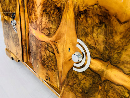 Wurzelholz Art Deco Sideboard aus Frankreich