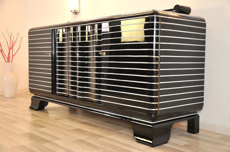 Art Deco Chromliner Sideboard aus New York
