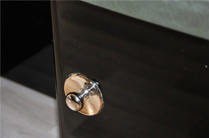 Massiver Art Deco Schreibtisch mit Lederplatte