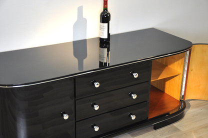 Rundes Art Deco Lowboard