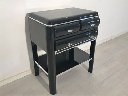 1920er Art Deco Beistelltisch mit Schubläden