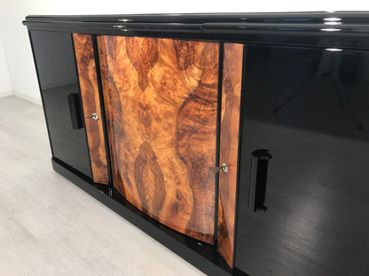 Walnuss Wurzelholz Sideboard aus Frankreich 1930er Jahre