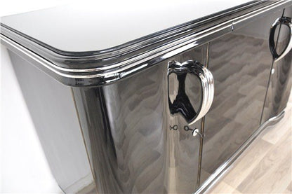 Klassisches Art Deco Sideboard mit Chrombeschlägen