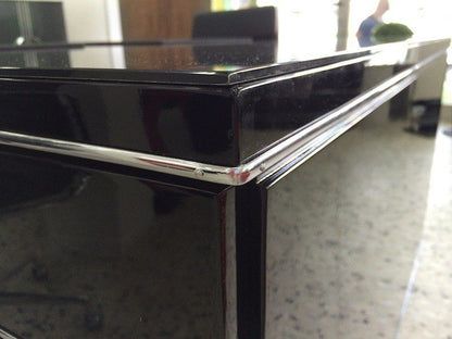 Bauhaus Design Partnerdesk XXL Hochglanz Schwarz