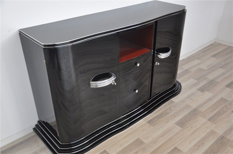Art Deco Sideboard mit Treppenboden