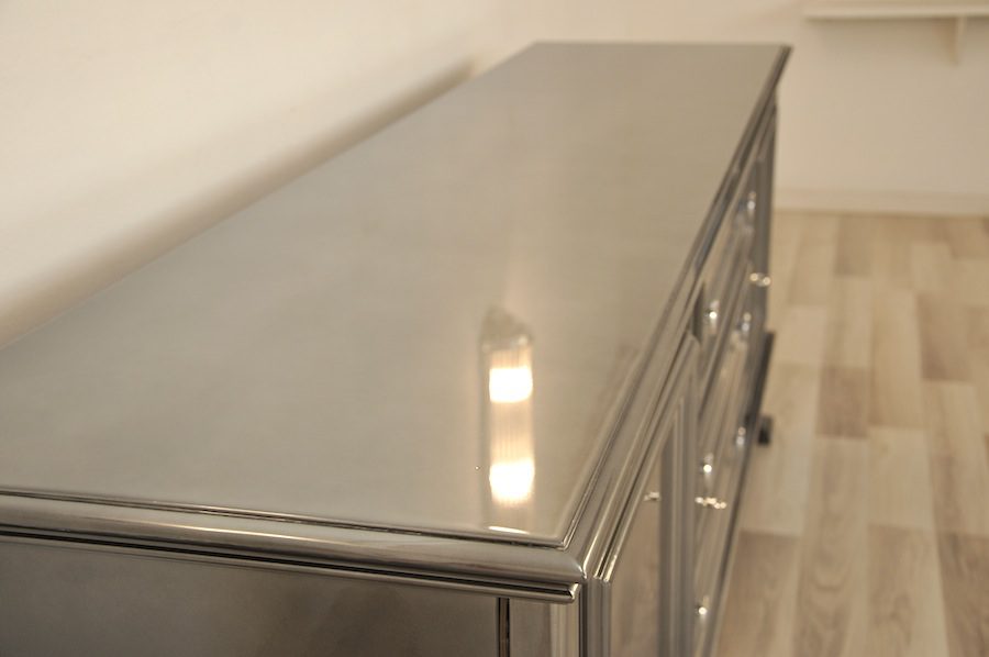 Lowboard in Grau-Metallic