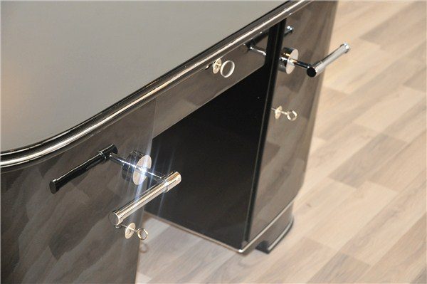 Klavierlack Art Deco Schreibtisch
