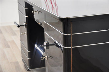 Art Deco Chromliner Schreibtisch