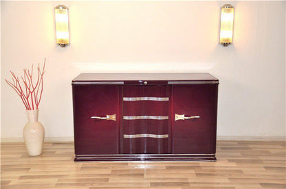 Außergewöhnliches fliederfarbenes Art Deco Sideboard