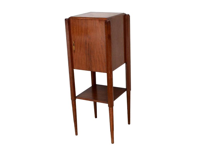 Art Deco Beistellschrank aus Nussbaumholz