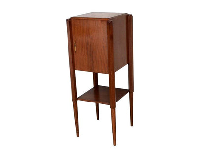 Art Deco Beistellschrank aus Nussbaumholz