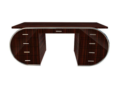 Art Deco Stil Schreibtisch aus Makassarholz