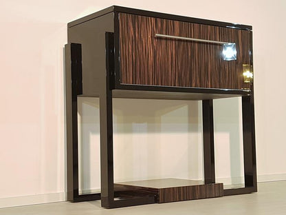 Art Deco Konsole mit Makassarholz