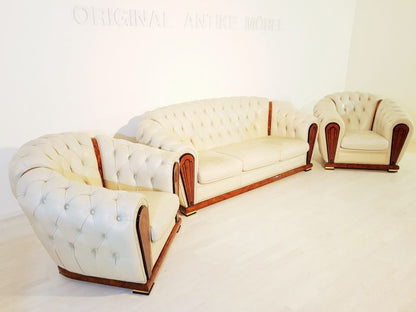 3-Piece Sitting Room Suite with Burlwood