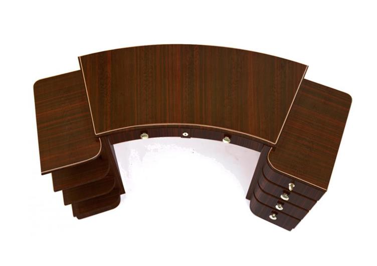 Französischer Art Deco Schreibtisch aus Makassar