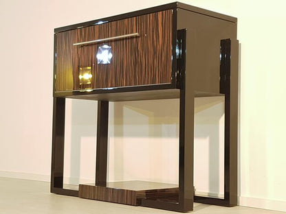 Art Deco Konsole mit Makassarholz